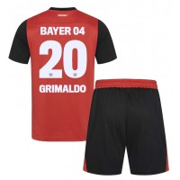 Dres Bayer Leverkusen Alejandro Grimaldo #20 Domáci pre deti 2024-25 Krátky Rukáv (+ trenírky)